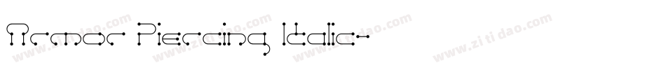 Armor Piercing Italic字体转换